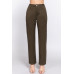 Straight Fit Twill Long Pants