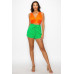 Smock V-neck Satin Bra Top