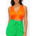 Smock V-neck Satin Bra Top