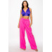 Smock V-neck Satin Bra Top