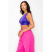 Smock V-neck Satin Bra Top