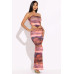 Printed Tube Top And Maxi Skirt