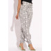 Snake Skin Printed Paper Bag Style Cargo Pants