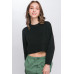 Wool Blend Cropped Sweater Top