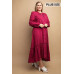 Plaid Button Down Hi - Low Hem Maxi Dress