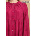 Plaid Button Down Hi - Low Hem Maxi Dress