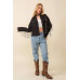 Howdy Sequin Fringe And Star Patches Jacket