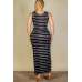Plus Size Tie Dye Printed Tank Bodycon Maxi Dress