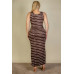 Plus Size Tie Dye Printed Tank Bodycon Maxi Dress