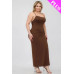 Plus Size Crisscross Back Split Thigh Maxi Dress