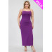 Plus Size Crisscross Back Split Thigh Maxi Dress