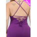 Plus Size Crisscross Back Split Thigh Maxi Dress