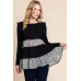 Solid Tiered Fashion Top