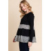 Solid Tiered Fashion Top