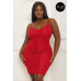 Rhinestone Body Plus Size Mini Dress