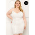 Rhinestone Body Plus Size Mini Dress