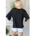 Flared Sleeve Basic Shortsleeve Top