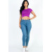 Short Sleeve Roundneck Crop Top