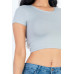 Short Sleeve Roundneck Crop Top