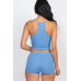 Ribbed Crop Cami Top & Shorts Set