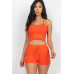 Ribbed Crop Cami Top & Shorts Set