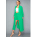 Chiffon Button Down Long Sleeve Side Slit Long Top With Short Set