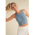 Corset Inspired Cropped Tank Top