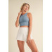 Corset Inspired Cropped Tank Top