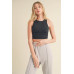 Corset Inspired Cropped Tank Top