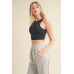 Corset Inspired Cropped Tank Top