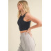 Corset Inspired Cropped Tank Top