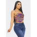 Mesh Print Top