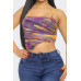 Mesh Print Top