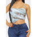 Mesh Print Top