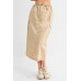 Cargo Skirt With Drawstring Midi Skirt