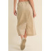 Cargo Skirt With Drawstring Midi Skirt