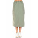 Cargo Skirt With Drawstring Midi Skirt