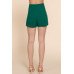 Side Zipper Slit Ponte Mini Skort