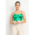 Rhinestone Strap Sweetheart Bodysuit
