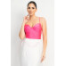 Rhinestone Strap Sweetheart Bodysuit