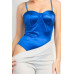 Rhinestone Strap Sweetheart Bodysuit