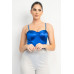 Rhinestone Strap Sweetheart Bodysuit