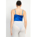 Rhinestone Strap Sweetheart Bodysuit