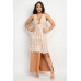 Sheer Embroidered Lace Vest