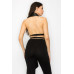 Faux Leather Top Pants Set