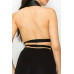 Faux Leather Top Pants Set