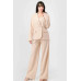 Luxe Stretch Woven Loose Fit Blazer And Wide Legs Pants Semi Formal Set