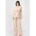 Luxe Stretch Woven Loose Fit Blazer And Wide Legs Pants Semi Formal Set