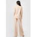 Luxe Stretch Woven Loose Fit Blazer And Wide Legs Pants Semi Formal Set