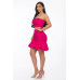 Ruffle Ruched Mini Skirt Set